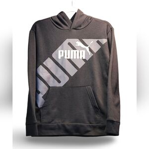 Puma Black Hoodie with Gray Logo